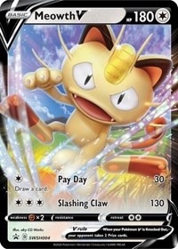 Meowth V - SWSH004 - Sword & Shield Promo Cards